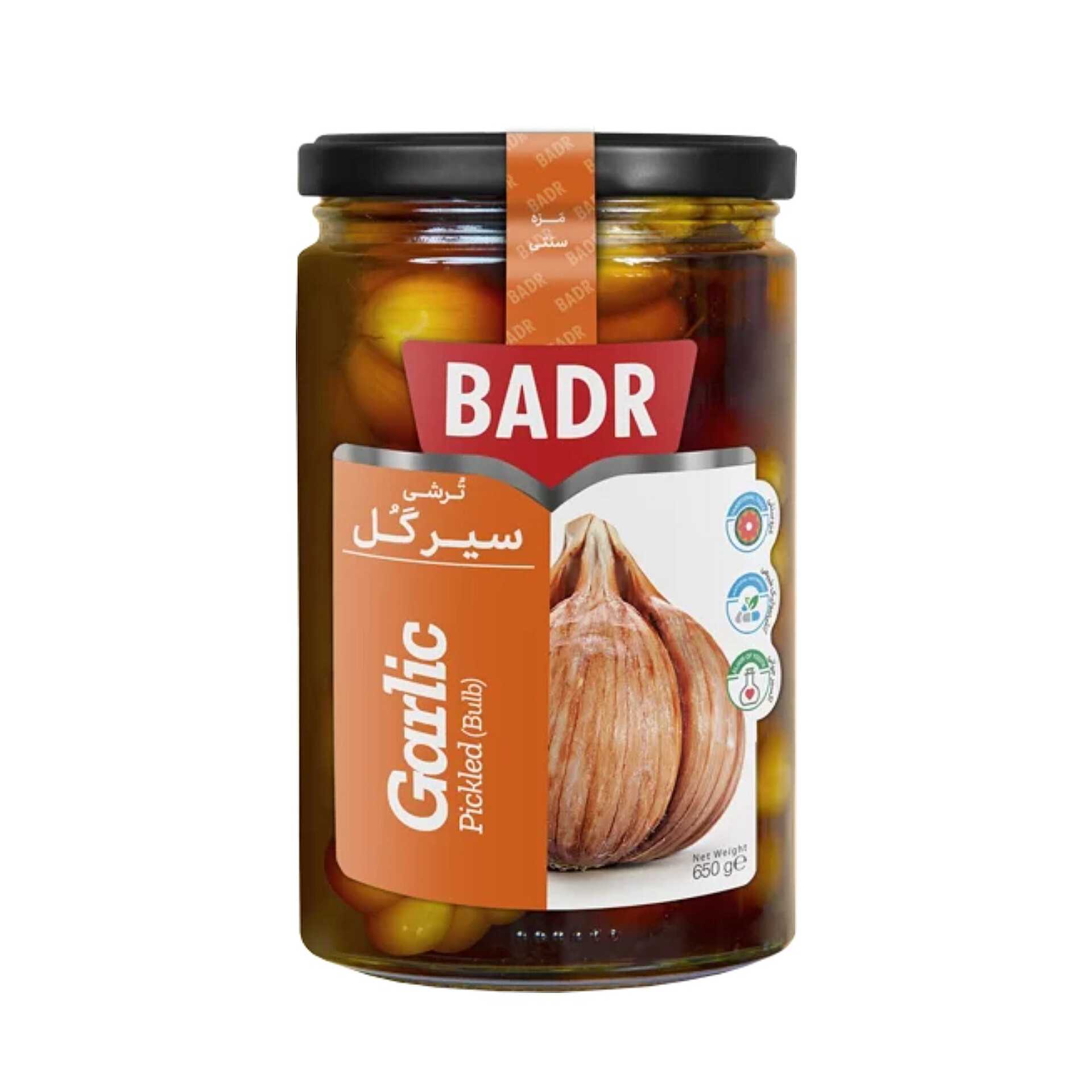 ترشی سیر گل 650 گرمی (بدر)